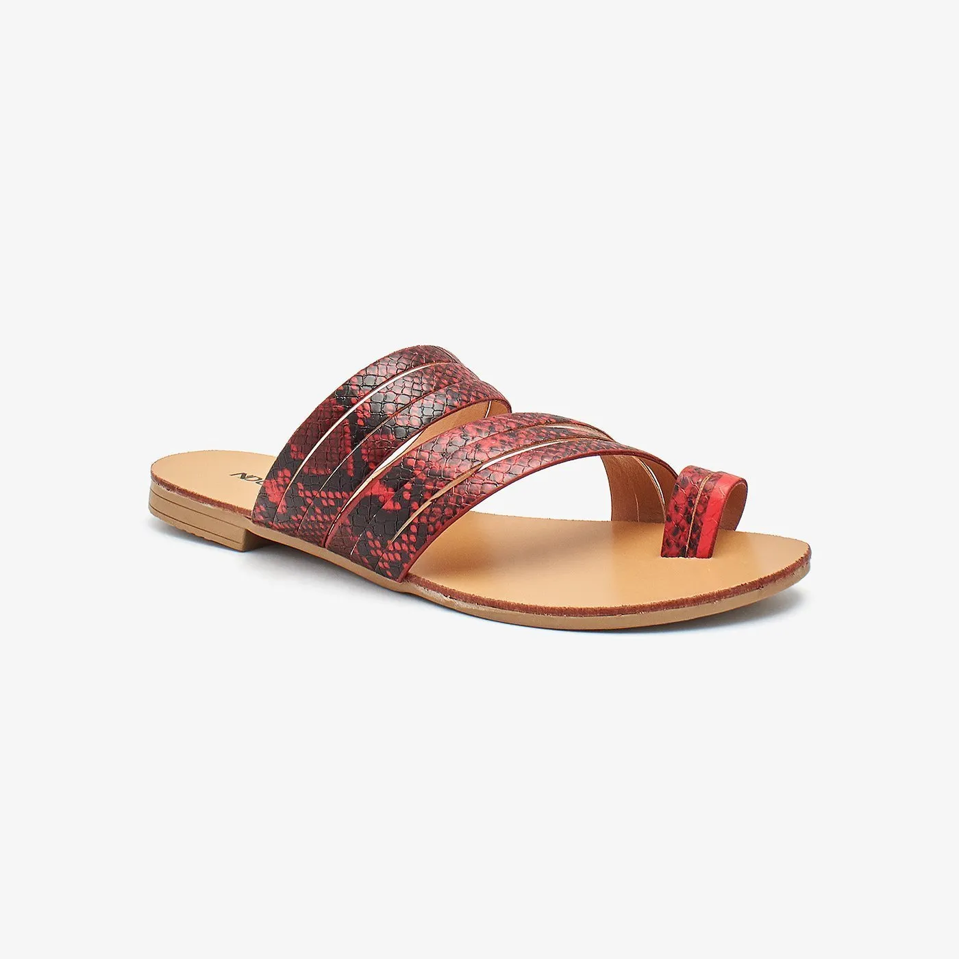 Toe Ring Multi Strap Ladies Chappal