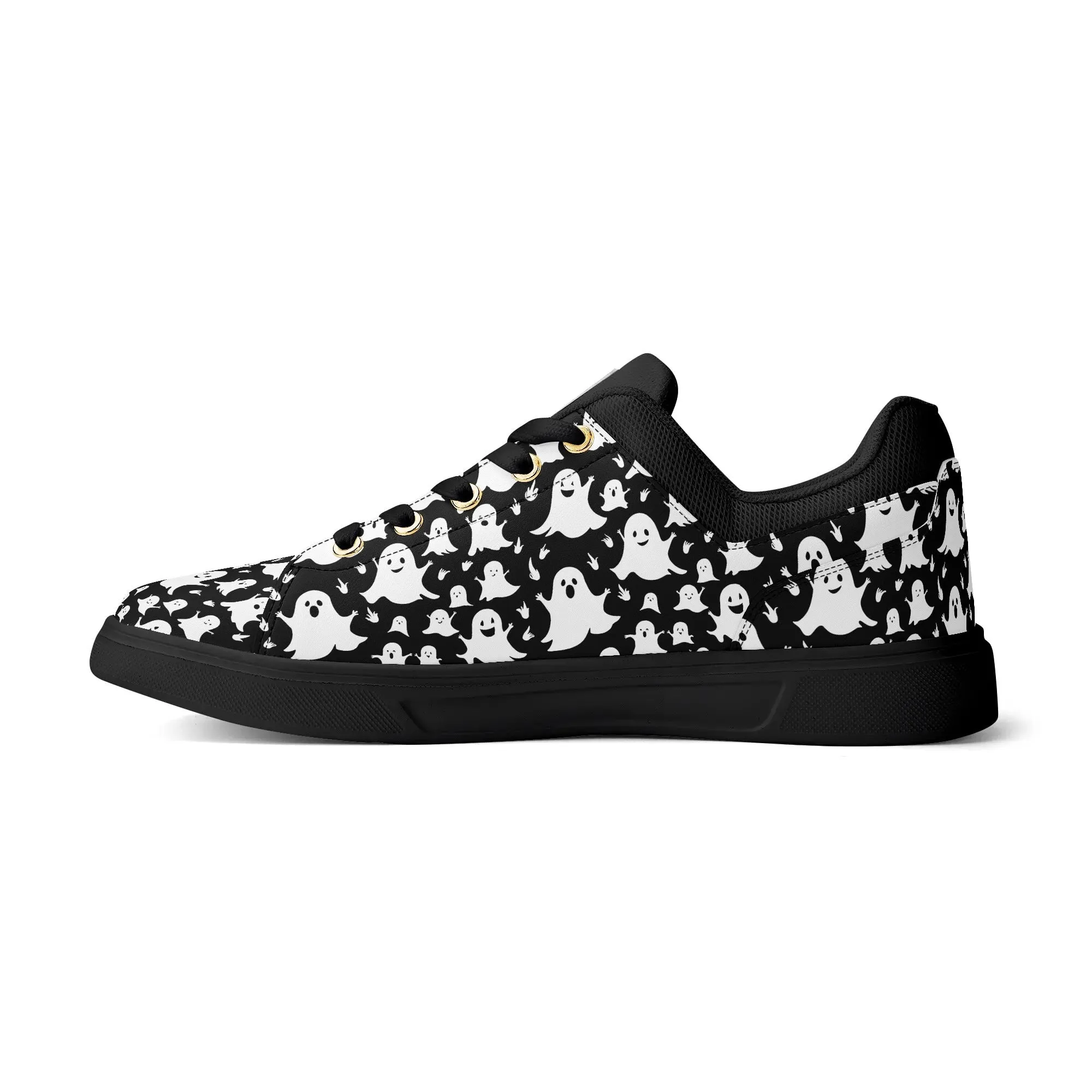 Unisex Spooky Ghost Lightweight Brand Low Top Mesh Shoes