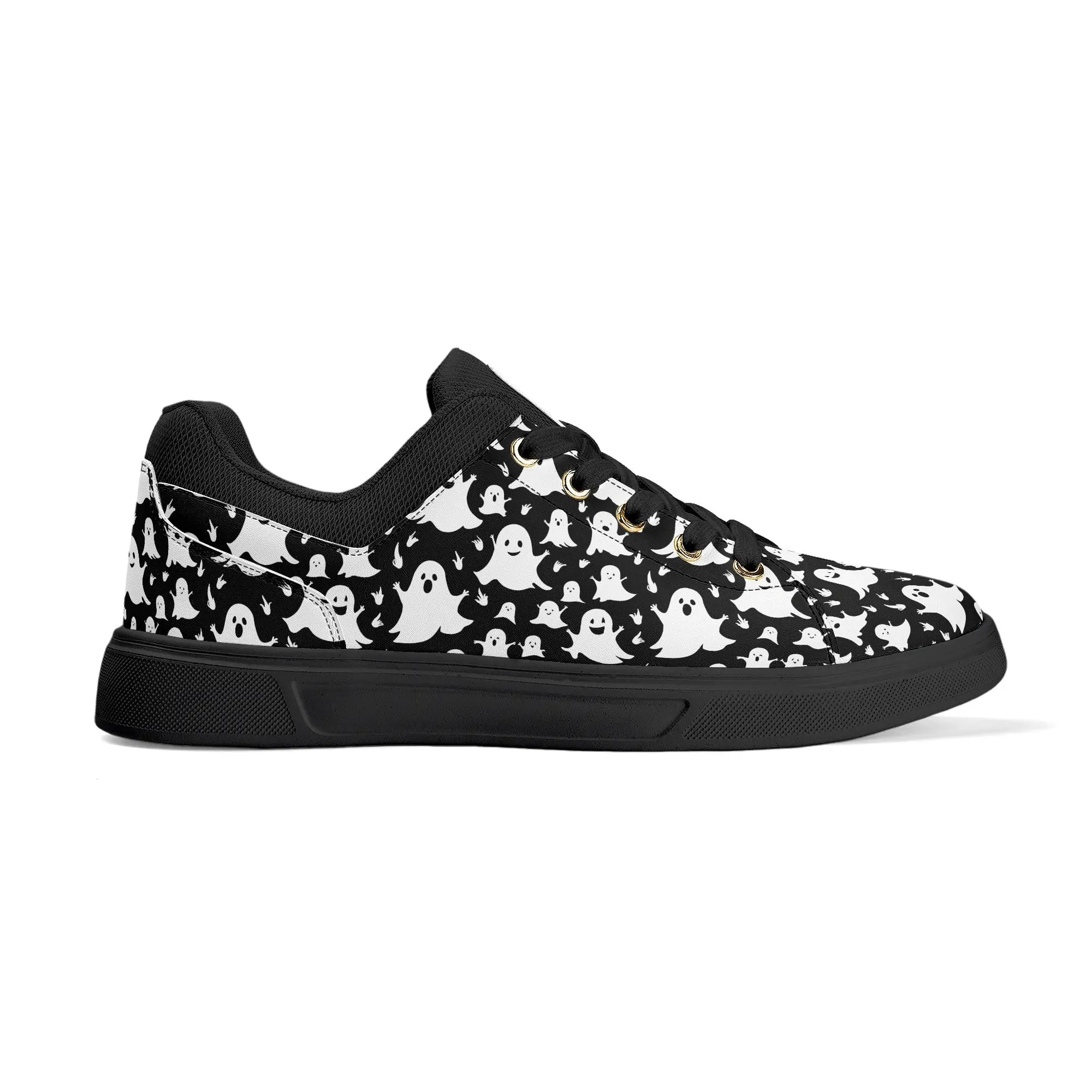 Unisex Spooky Ghost Lightweight Brand Low Top Mesh Shoes