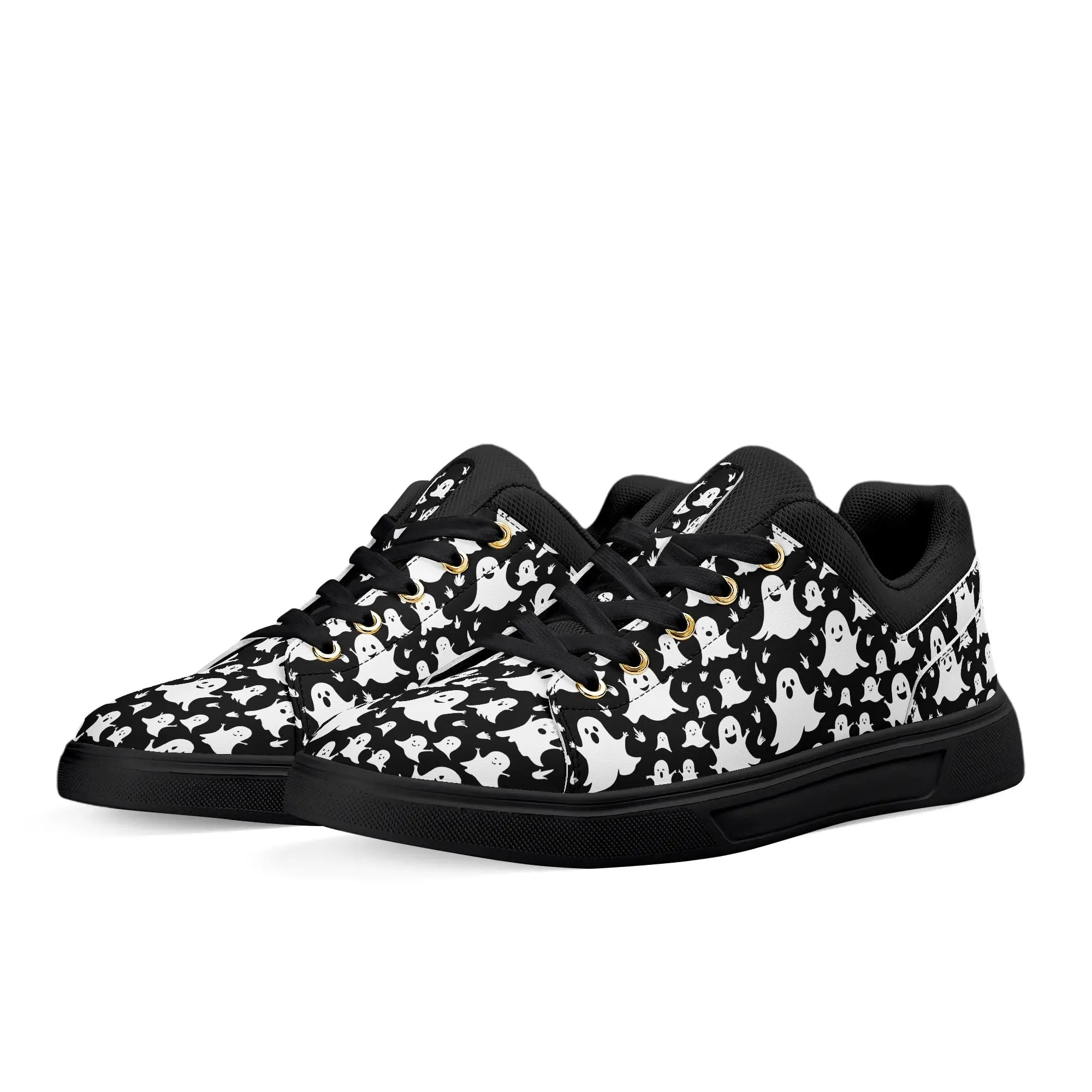 Unisex Spooky Ghost Lightweight Brand Low Top Mesh Shoes