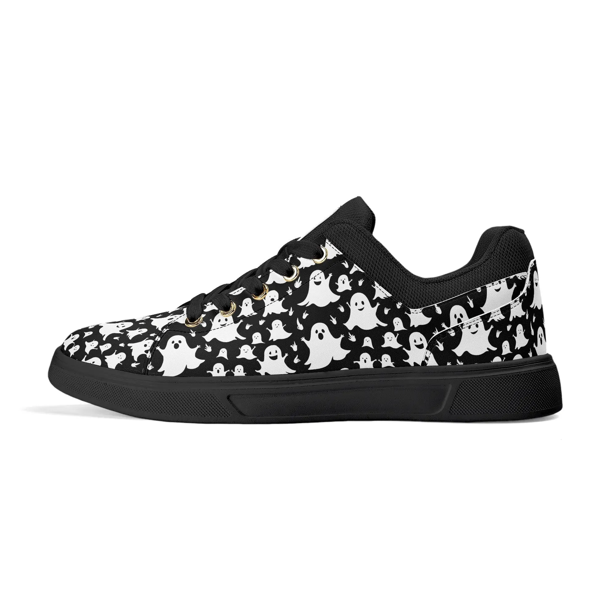 Unisex Spooky Ghost Lightweight Brand Low Top Mesh Shoes