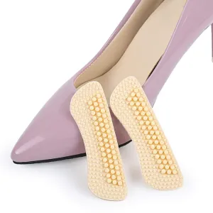 Women High Heel Pads 4D Non-slip Massage Shoe Pads Shoe Heel Cushions